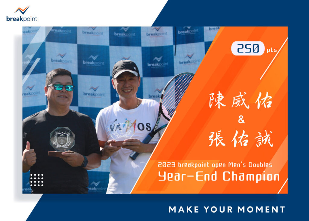 2023 year end 冠軍卡 男雙